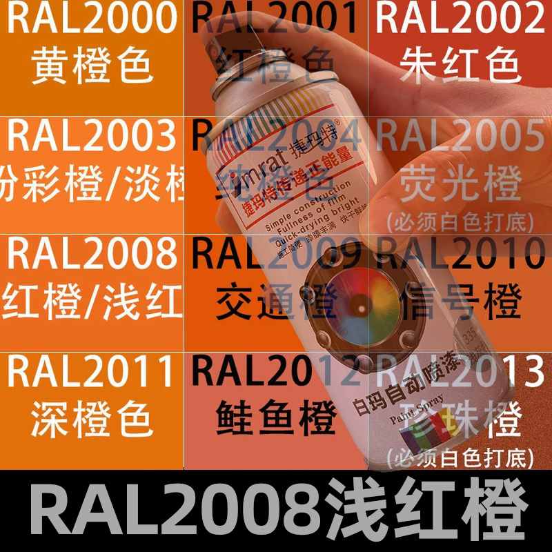 RAL2008浅红橙自动喷漆