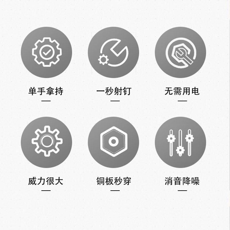 水电安装炮钉枪管卡线槽门窗B射钉枪监控安装多功能吊顶工具图片