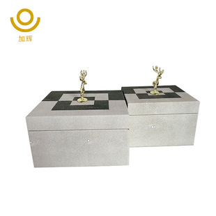 饰盒摆 饰品盒酒R店售楼处装 新中式 复古风珠宝首饰盒样板房间软装