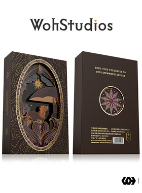 【Woh】阁楼宴会 利诺曼/雷诺曼桌游卡牌 镂空纸雕黑芯纸星菱卡集