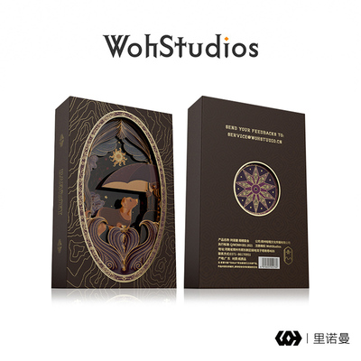 【Woh】阁楼宴会 利诺曼/雷诺曼桌游卡牌 镂空纸雕黑芯纸星菱卡集