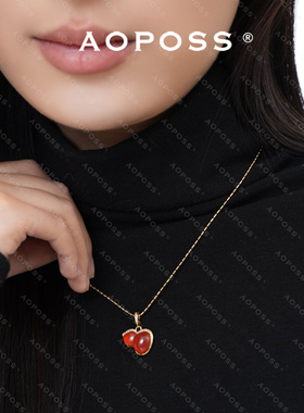 AOPOSS白姿[红葫芦项链]中国风