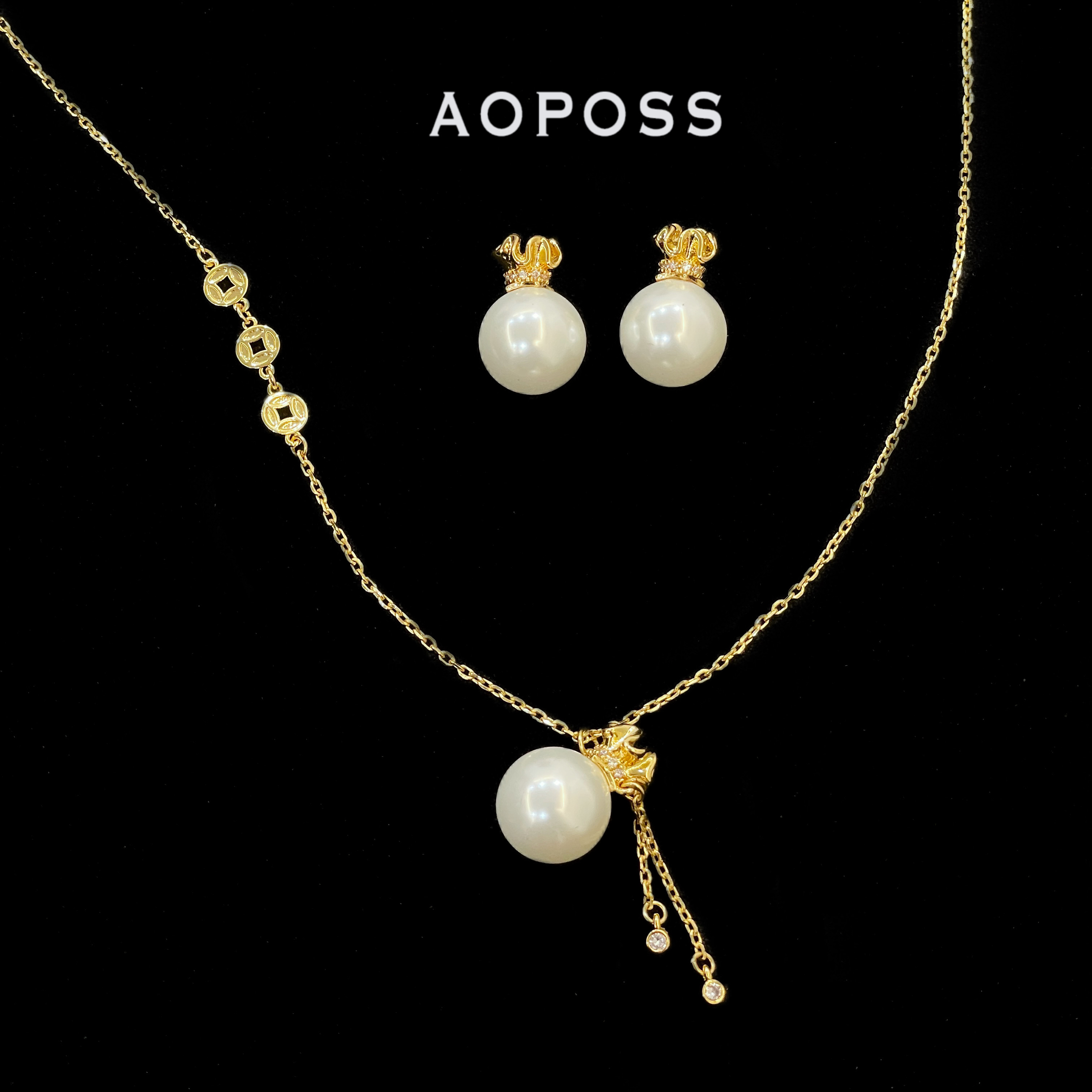 多多进宝耳钉项链时尚饰品个性