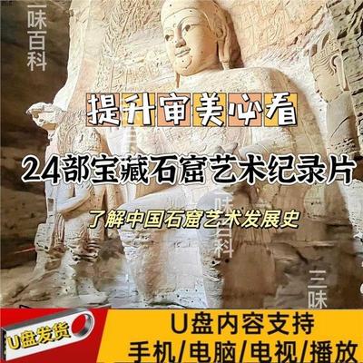宝藏石窟艺术纪录片U盘24部文化瑰宝石壁上的中国史 精湛石刻技艺