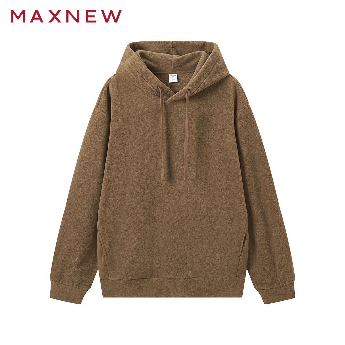 【门店同款】马恩MAXNEW男装冬装连帽摇粒绒长袖卫衣加厚保暖宽松