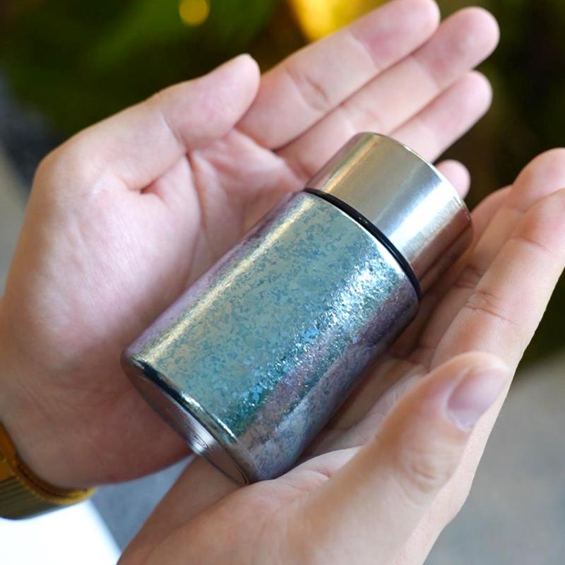 暗香疏影双层纯钛迷你手心保温杯