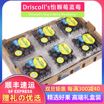 [Driscoll's怡颗莓6/12盒蓝莓当季限量特大果新鲜水果孕妇宝宝]