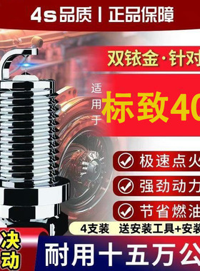 标致08407标志05062.2原装款07适配双铱金进口原装款火花塞专用