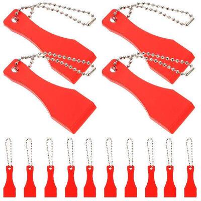 12 Pcs Label Sticker Scraper Color Stickers Key Chain