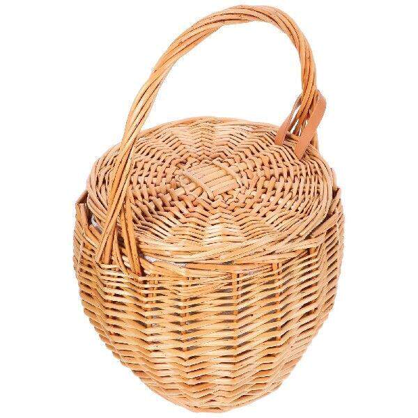 Rattan Flower Basket Portable Woven Multi-function Storage
