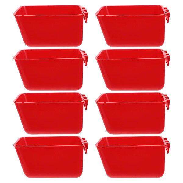 8pcs Bird Feeding Bowls Food Water Dishes Cups for Cages