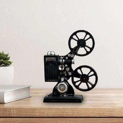 Retro Film Projector Model Ornament Old Fashion Showcase