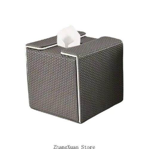 Elegant Faux Leather Tissue Holder Decorative Faux Leather