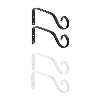 2x Iron Hanging Plant Brackets Plant Hangers Metal for