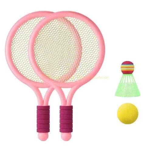 31BE 1 Pair Kid Badminton Rackets, Kids Mini Shuttlecocks