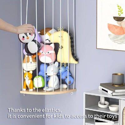 Corner Stuffed Animal Zoo, Large Stuffed Animals Storage,