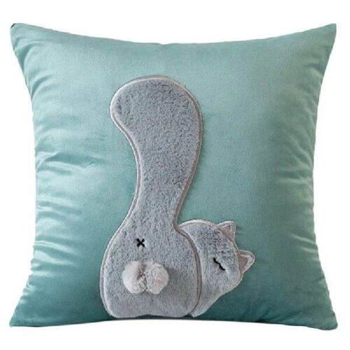 Rabbit Pillow Cover 45x45cm Square Soft Holiday Party