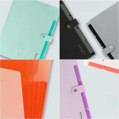 A4 Diamond Pattern Expanding File Folder 5 Pocket Sorting