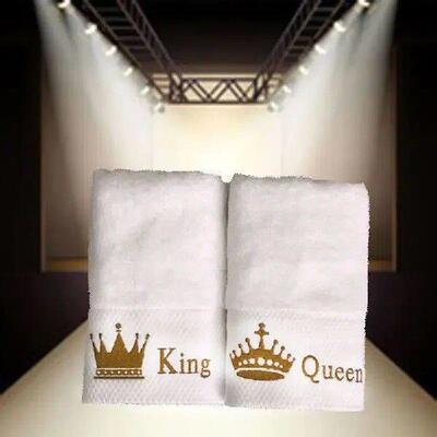 Embroidered Crown White bath towel Hotel Towels Quality