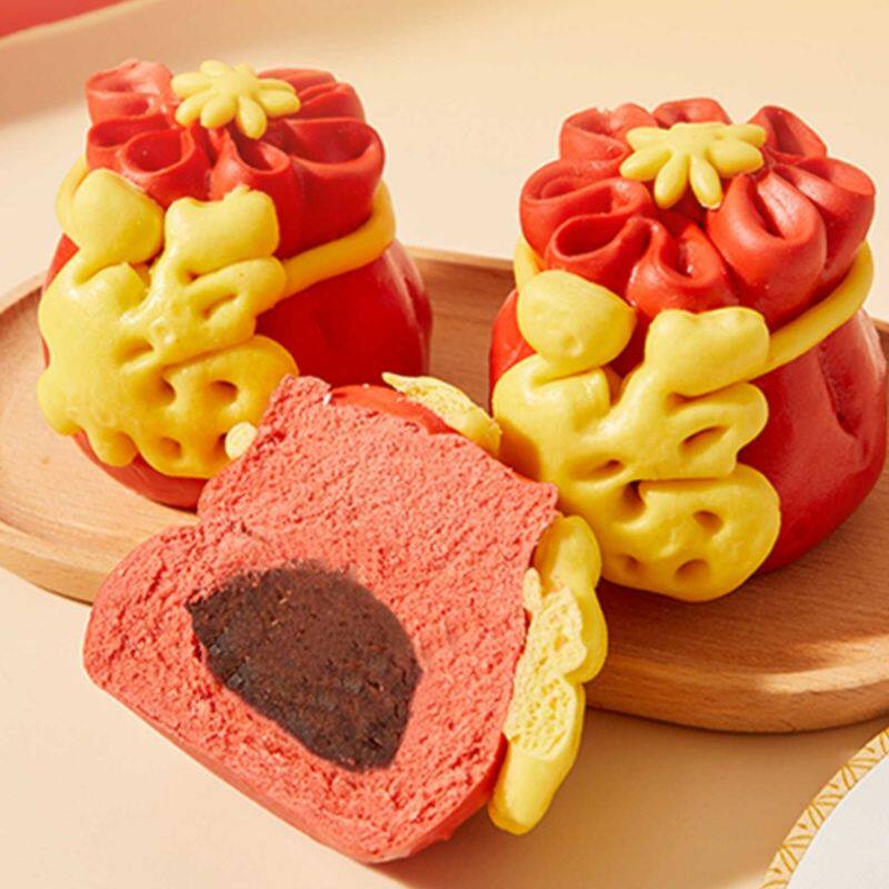 山东年货馒头福袋手工钱袋