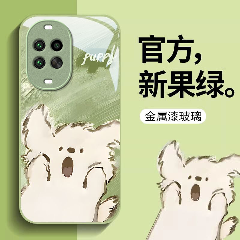 惊讶小狗适用华为nova15Ultra手机壳nova14pro/nova12ultra硬13/10pro新款nova9/8se玻璃nova7/6/4防摔nov5i