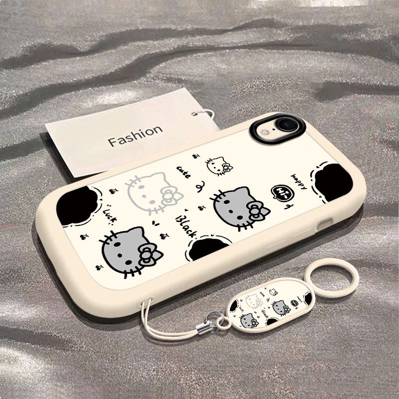 适用苹果XR手机壳iPhoneXR保护套RX新款硅胶iPXR全包防摔iPoneXR专用xa叉Xs平果r外壳cr女生xe直边框可爱kt猫