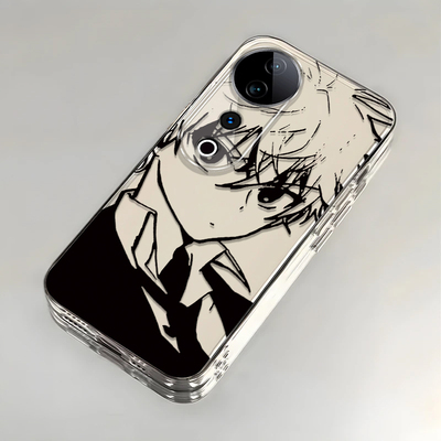 素描奇犽适用vivoS19Pro手机壳新款V2362A防摔镜头全包男女挂绳创意透明保护套高级感时尚潮外壳个性网红情侣