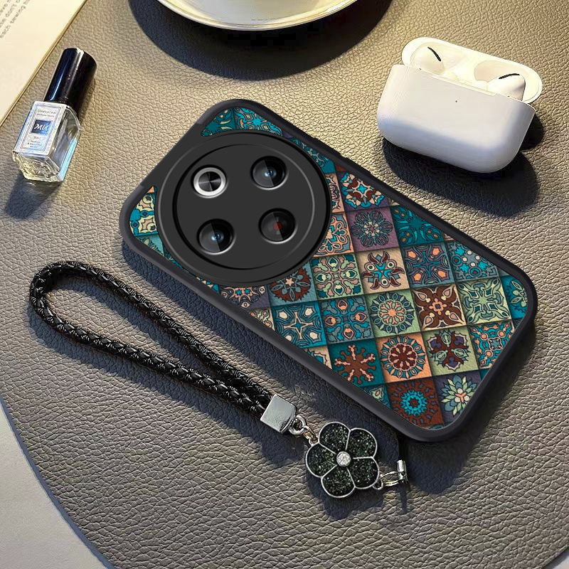 适用vivoY500手机壳图腾花纹Y500新款保护套vivo液态硅胶vovoy全包防摔viviy男女viv0有丫vivov高级感软外壳