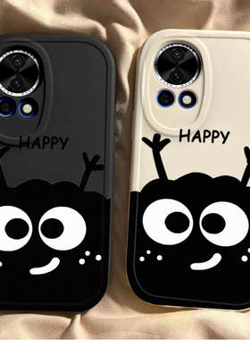 适用华为nova12pro手机壳11SE新款Nova10por可爱煤球Hinove9硅胶套novo7/8防摔n0va6男女nava5ipr0外壳4e全包