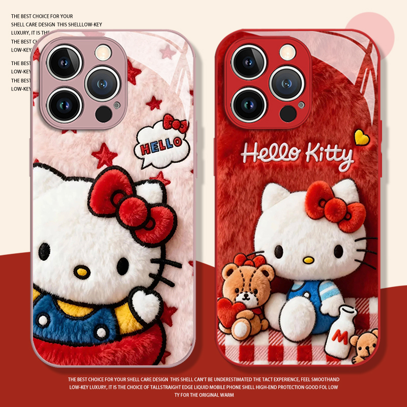 HelloKitty适用苹果17promax手机壳iphone16pro凯蒂猫15plus秋6splus冬14女13mini可爱12新款11套x/8/xr/xs/7