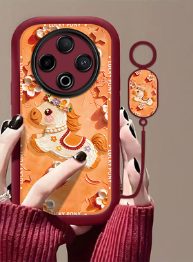 油画小马适用vivoY500手机壳y300/y200/y100i新款y97高级y93/y76/y74/y52/y51sy78/y77t防摔y50/y37mpro+5gGT