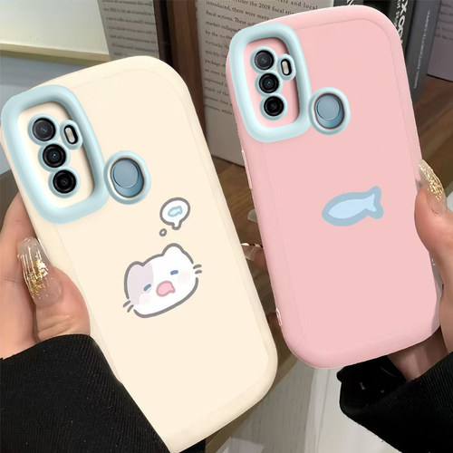 适用oppoA32手机壳A36男女新款OPPO全包防摔A35保护套oppa软硅胶0pp0opp0ppoA外壳opA3可爱猫咪5G老人带挂绳