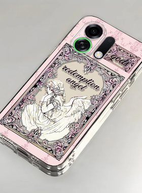 哭泣天使适用OPPOK13TurboPro手机壳k12/11x新款K13s高级感k10活力版k9pro全包防摔k7透明oppor15梦境oppor17