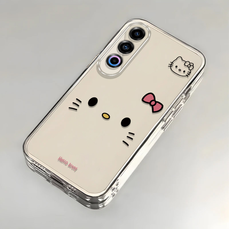 可爱kt猫适用一加Ace3V手机壳新款PJE110防摔镜头全包男女带挂绳创意透明软壳保护套高级感时尚个性小众情侣