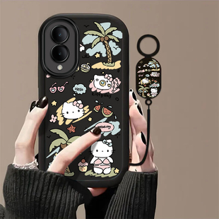 y35m y30 高级y33 y3s全包y32 y20防摔y36c软y33e保护套y30椰树kt猫5g带挂绳 y31 适用vivoY36s手机壳y36i新款