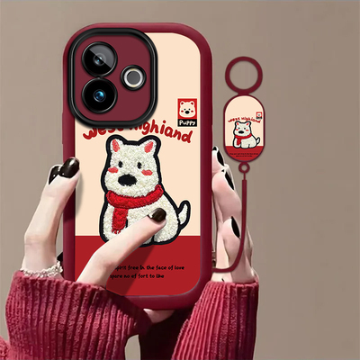 可爱小狗适用realme真我GTNeo6SE手机壳真我gt7/5/14pro新款gt6/2高级v70/60s全包v23i软壳q5防摔q3pro探索版