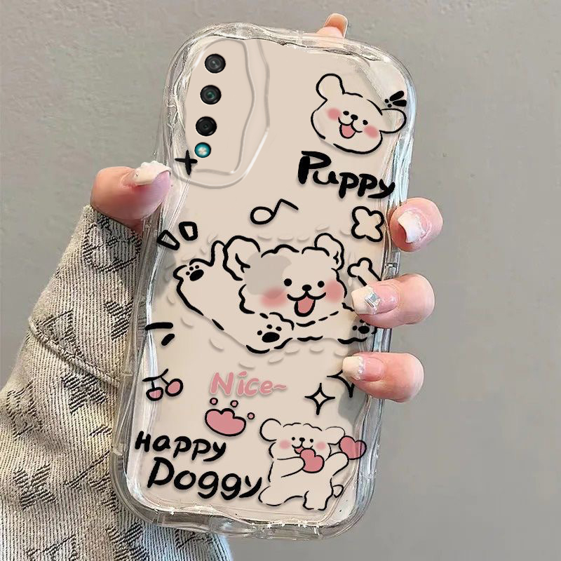 荣耀Play3手机壳华为ASK一AL00X保护ALOOX套HonorPlay3软外壳ASKALOOX硅胶piay全包防摔palypl女款y3可爱狗狗