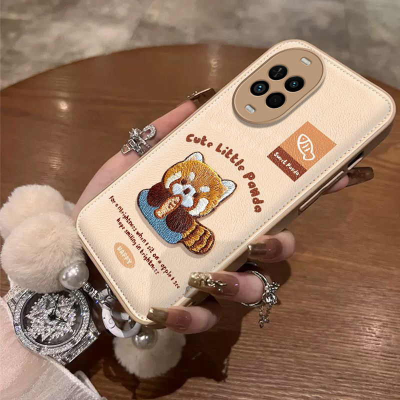 可爱浣熊适用华为Nova14活力版手机壳新款TYR-AL00防摔镜头全包男女挂绳硅胶软壳保护套高级感时尚创意气垫壳