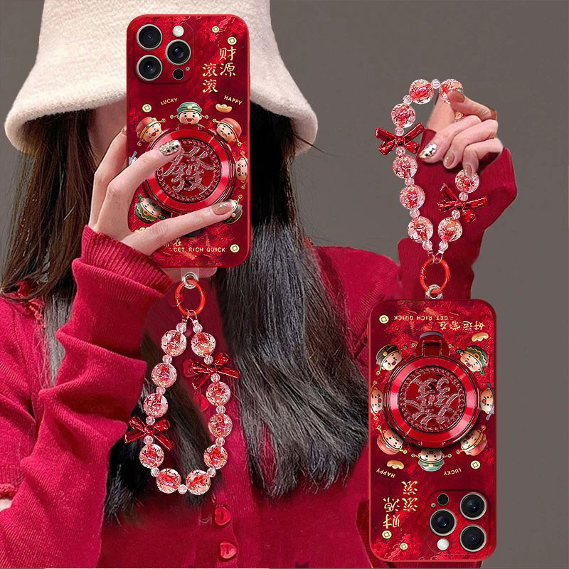 财源滚滚适用苹果17promax手机壳iPhone16/15pro新款14女13mini全包xsmax防摔xr12pro软壳11高级ip6s/7/8plus