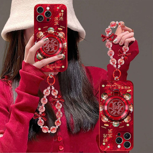 财源滚滚适用苹果17promax手机壳iPhone16/15pro新款14女13mini全包xsmax防摔xr12pro软壳11高级ip6s/7/8plus