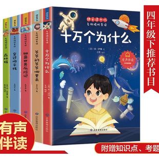 快乐读书吧四年级下册小学生课外书阅读经典 书目全套5册十万个为