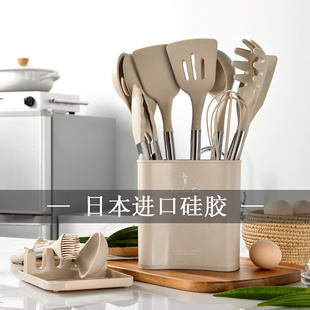 Kitchenset食品级不粘锅硅胶铲家用炒菜铲耐高温锅铲炒勺厨具套装