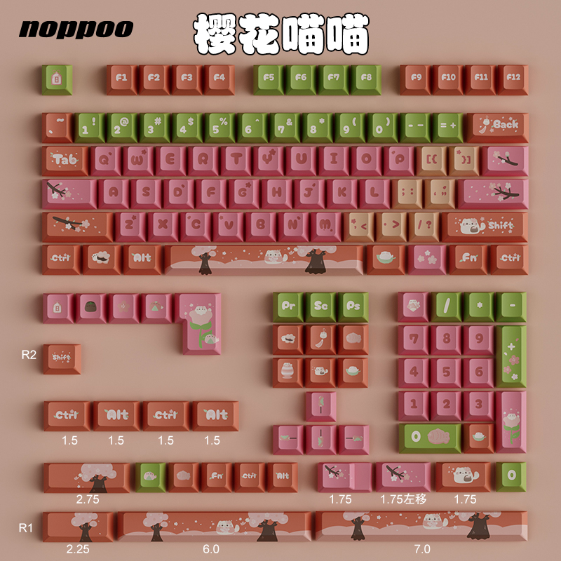 noppooPBT热升华键帽原创