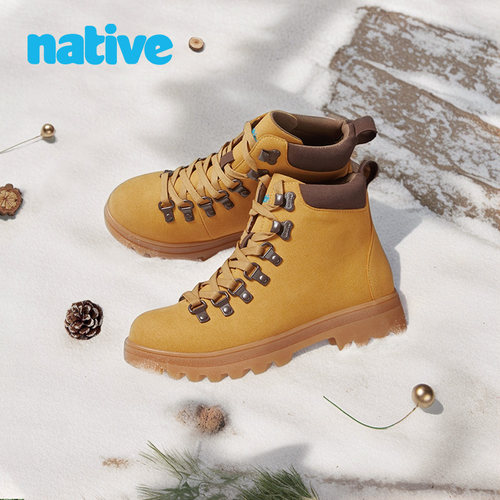 native秋冬新品户外大黄靴