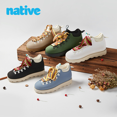 native秋冬复古运动鞋欧包靴户外情侣男女徒步休闲鞋保暖