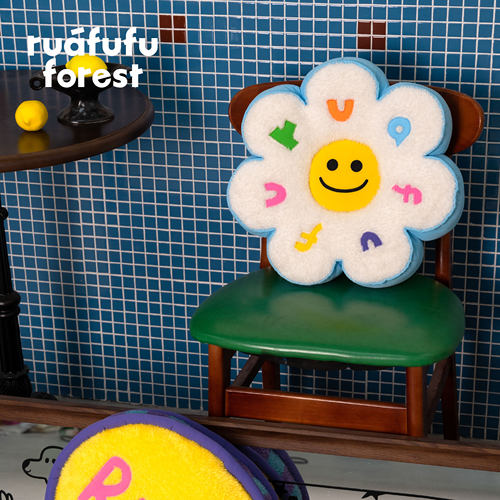 ruafufu forest花朵对话框公仔抱枕夹腿腰靠垫生日情人节礼物摆件