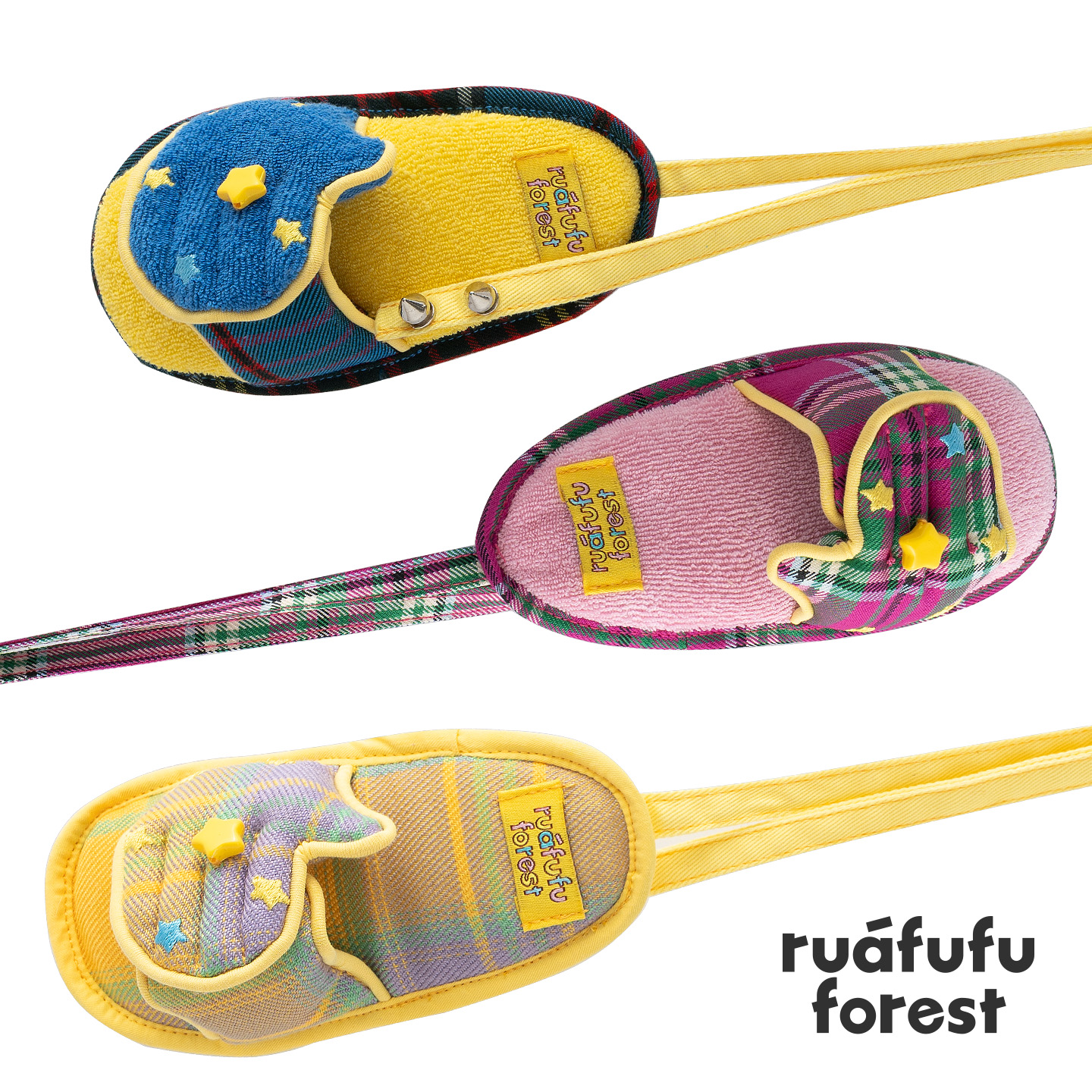 ruafufu forest拖鞋diy包包小挂件女可爱钥匙扣时尚个性包挂配件