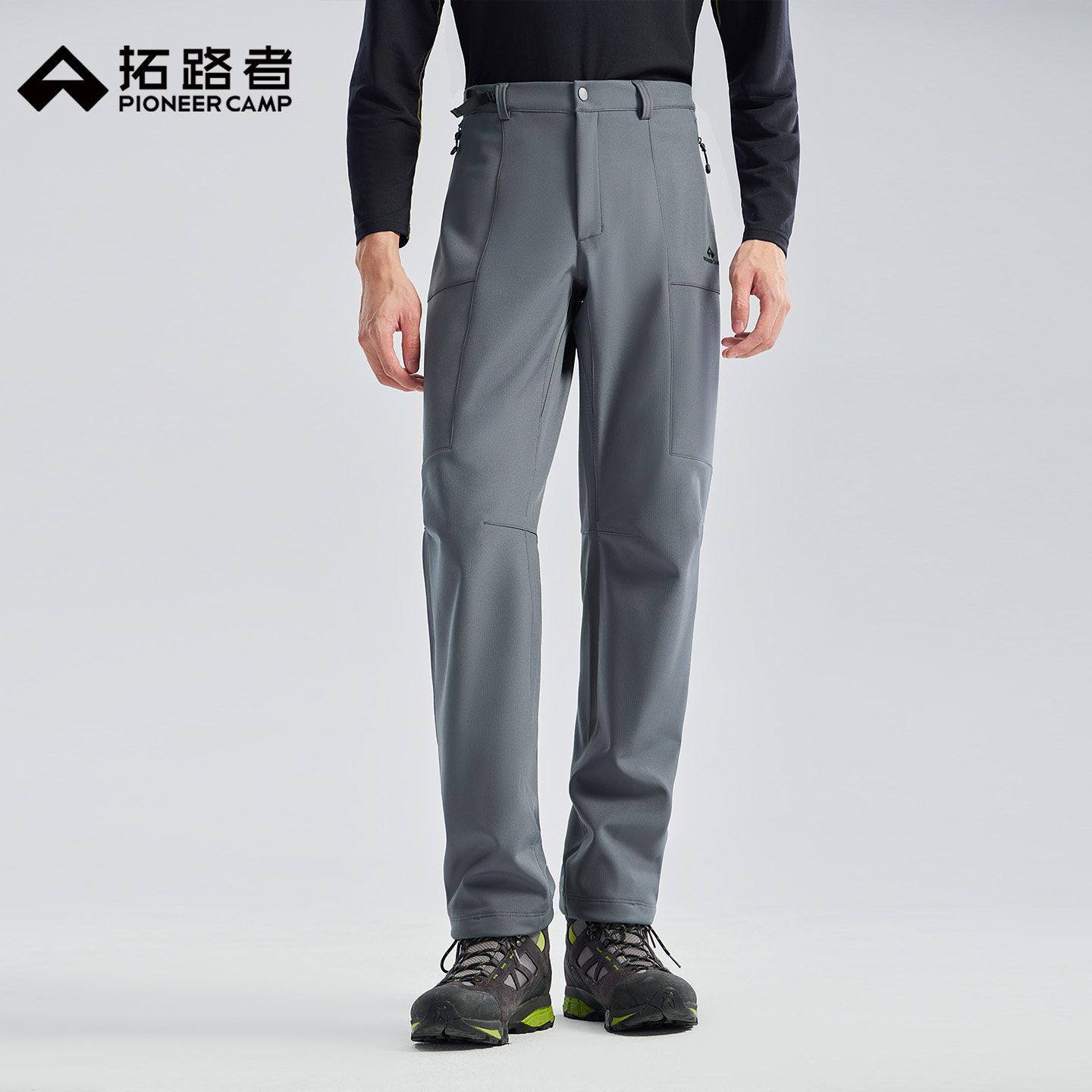 拓路者男士直筒休闲长裤格子绒加厚保暖户外徒步拒水防风软壳裤男,男装,休闲裤,淘宝优惠券,粉丝福利购,淘宝优惠卷