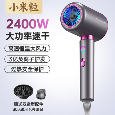 小米粒电吹风机家用护发速干负离子宿舍用学生800W大风筒713