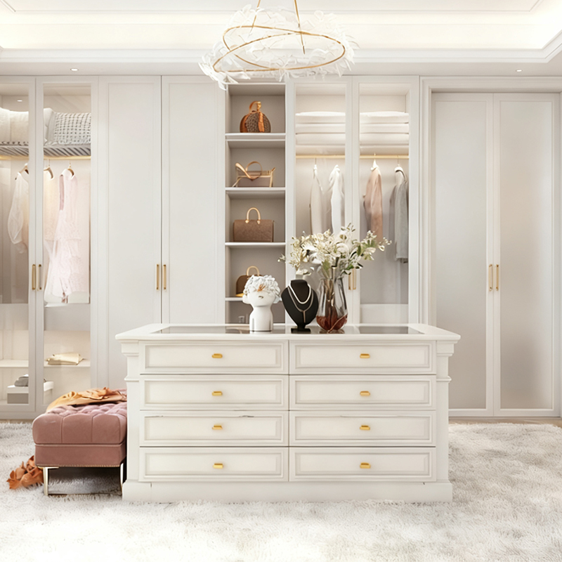 衣帽间中岛台首饰展示柜珠宝柜